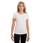 Damen T-Shirt, Slim Fit, Kurzärmlig, Weiß, für den Sublimationsdruck