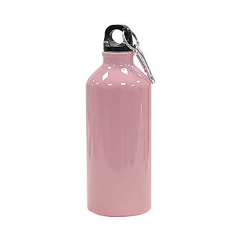 Fahrradflasche, Aluminium, Rosa, 600 ml, für den Sublimationsdruck