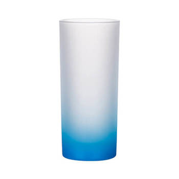 Glas, 200 ml, satiniert, Hellblau, für die Sublimation