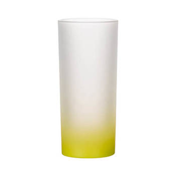 Glas, 200 ml, satiniert, Limongelb, für die Sublimation