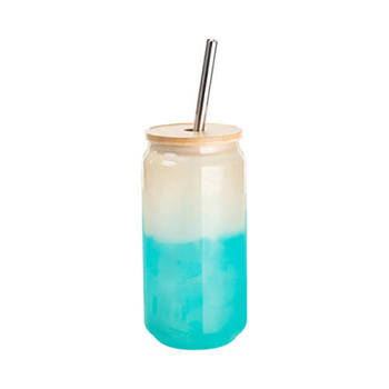 Glas 550 ml, Grün, Farbwechselnd bei Temperatureinfluss, für die Sublimation