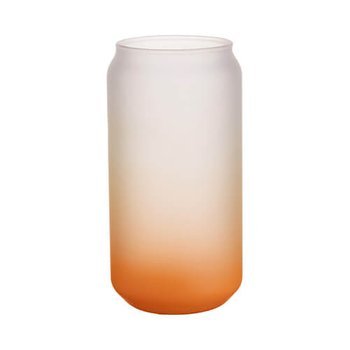 Glas 550 ml, satiniert, Orange, für die Sublimation