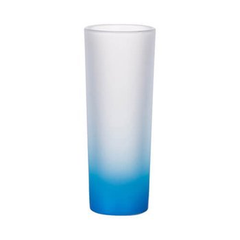 Glas, 90 ml, satiniert, Hellblau, für die Sublimation