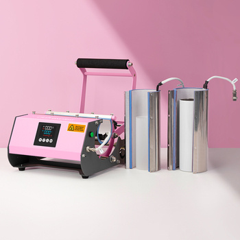 Presse, Tassen und Tumbler, Modell Elite Pro Max, 2 in 1, Pink, für den Sublimations- und Thermotransferdruck