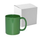 Tasse "FULL COLOR", Grün, Glänzend, mit Box, für die Sublimation
