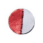 Zweifarbige Pailletten, Kreis Ø 19, Rot, für die Sublimation und Applikation auf Textilien