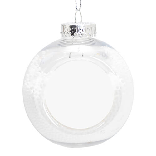 Christbaum-Anhänger, Ø 8 cm, Transparent, Zeichentrickfiguren, für den Sublimationsdruck 