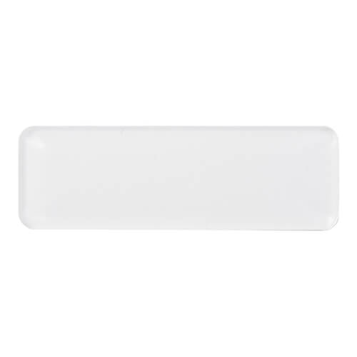 Namensschild, Acryl,  7,6 x 2,5 cm, Weiß, für den Sublimationsdruck