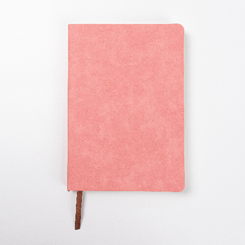 Notizbuch, DIN A5, Kunstleder-Umschlag, Rosa, für den Sublimationsdruck