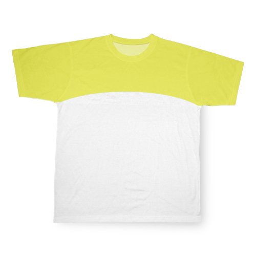 Shirt "SPORT", Gelb-weiß, Cotton-Touch, für den Sublimationsdruck