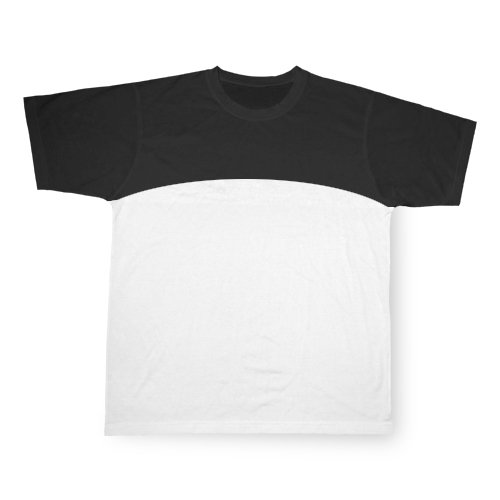 Shirt "SPORT", Schwarz-weiß, Cotton-Touch, für den Sublimationsdruck
