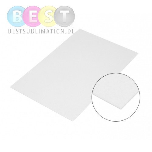 Sublimations-Blech, Stahl, Weiß, 30 x 40 cm, für den Sublimationsdruck
