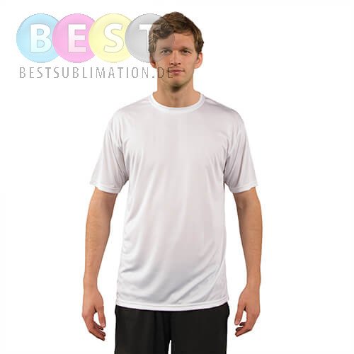 T-Shirt, Vapor, Kurzärmlig, Weiß, für den Sublimationsdruck