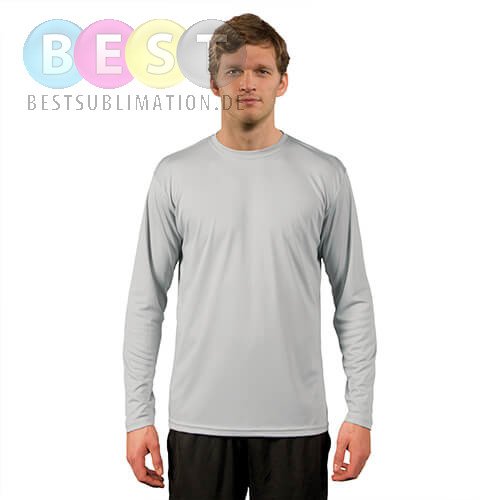 T-Shirt, Vapor, Langärmlig, Pearl Grey, für den Sublimationsdruck