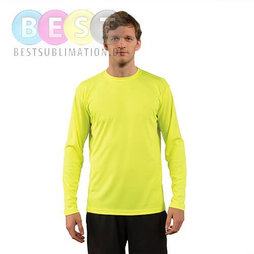 T-Shirt, Vapor, Langärmlig, Safety Yellow, für den Sublimationsdruck