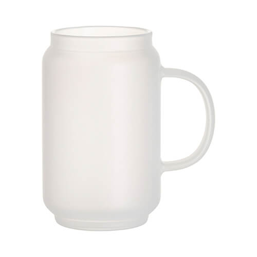 Tasse 500 ml, Glas, Satiniert, mit Griff, für die Sublimation