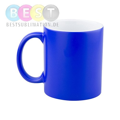 Zaubertasse Blau, matt, für die Sublimation