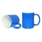 Tasse, Farbintensiv, Blau, Matt, für die Sublimation