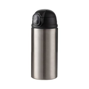 Kinder-Fahrradflasche, Edelstahl, Silber, 360 ml, für den Sublimationsdruck