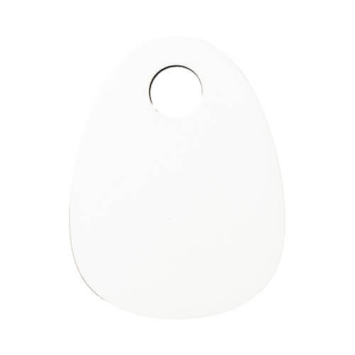 Namensplakette für Becher 480 / 600 / 540 / 750 ml, Hartfaser, Ei, für die Sublimation