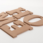 Deko-Buchstabe, "HOME", MDF, 25 cm, für den Sublimationsdruck