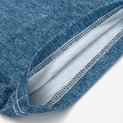 T-Shirt, Cotton-like, Bleached Old Denim, für den Sublimationsdruck