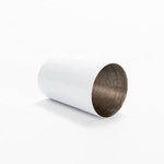 Becher, 70 ml, Edelstahl, Weiß, für den Sublimationsdruck.