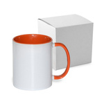 Tasse 330ml FUNNY, A+, Orange, mit Box, für die Sublimation