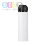 Thermosflasche, 500ml, Rostfreier Stahl, Weiß, für die Sublimation