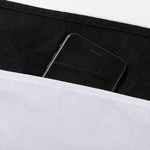 Schürze, mit drei Taschen, Schwarz, für den Sublimationsdruck