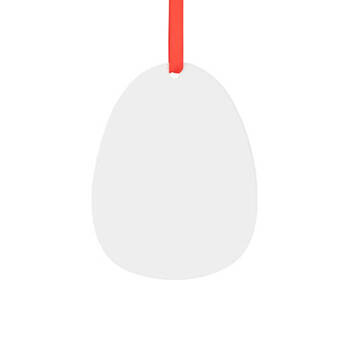 Anhänger, Aluminium, Ei, für den Sublimationsdruck