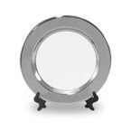 Teller 10 cm, Rund, Metall, mit Standfuß, für den Sublimationsdruck