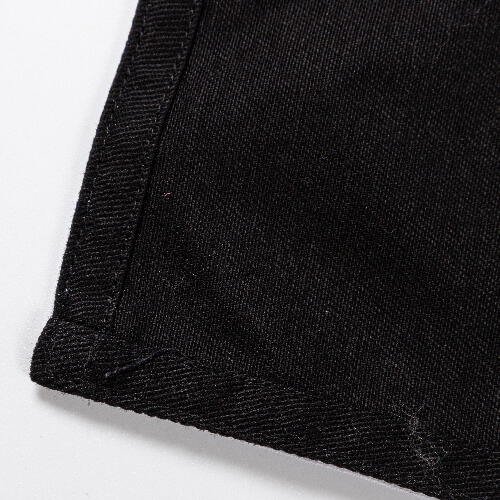 Schürze, mit drei Taschen, Schwarz, für den Sublimationsdruck