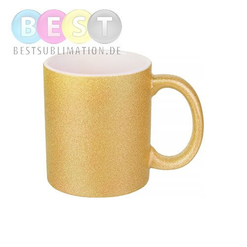 Tasse, mit Brokat, Gold, für die Sublimation