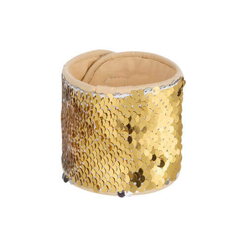 Armband mit Pailletten, Gold,  für den Sublimationsdruck