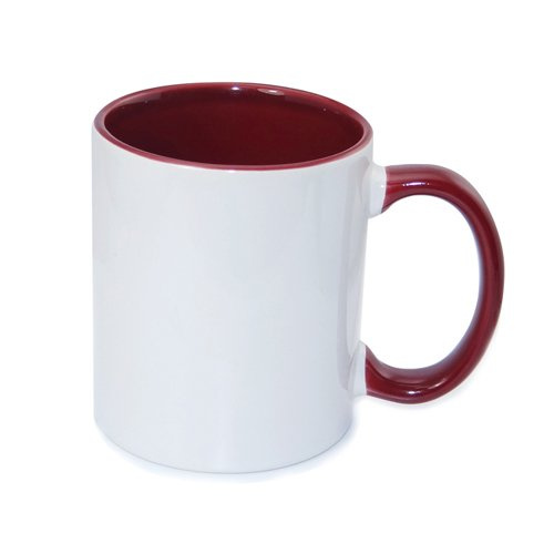 Tasse 330ml FUNNY, ECO, Bordeaux, für die Sublimation