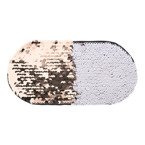 Zweifarbige Pailletten, Oval, Champagner, für die Sublimation und Applikation auf Textilien
