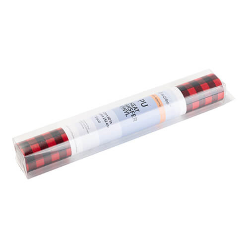 Flex-Folie, Schwarz-Rot-kariert