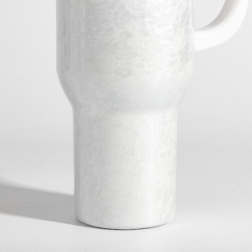 Becher, 1200 ml, 3D Puff Cloud, Weiß, für die Sublimation