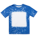 T-Shirt, Cotton-Like Bleached Starry Blue, für den Sublimationsdruck