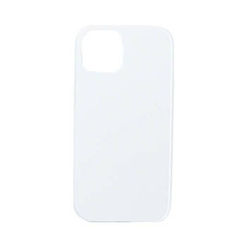 3D-Cover für das iPhone 14, Weiß, glänzend, für den Sublimationsdruck