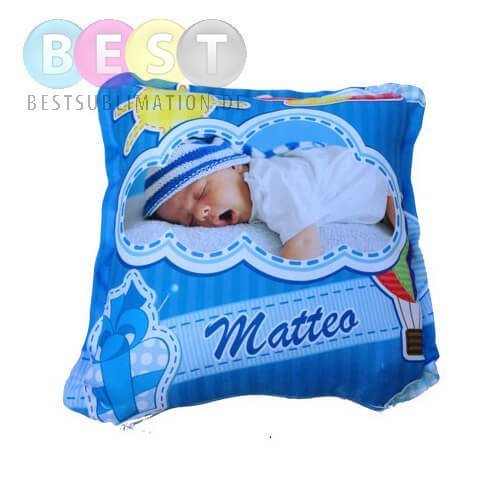 Kissenbezug, Satin, 28 x 28 cm, für den Sublimationsdruck