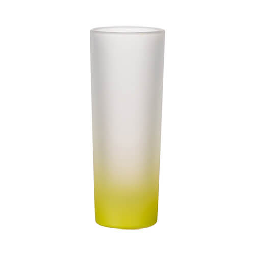 Glas, 90 ml, satiniert, Limonengelb, für die Sublimation