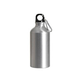 Fahrradflasche, Silber, 400 ml, für den Sublimationsdruck
