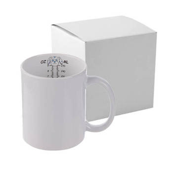 Tasse 330ml, Mit Innenseite "Mess-Skala", Hund, mit Box, für die Sublimation