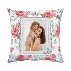 Zweifarbiger Kissenbezug, Mikrofaser, 38 x 38 cm, Postkarte, für den Sublimationsdruck