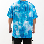 T-Shirt, Cotton-Like Bleached Mist Blue, für den Sublimationsdruck