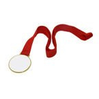 Medaille Ø 6 cm, Druckbereich Ø 5 cm, Gold, für den Sublimationsdruck
