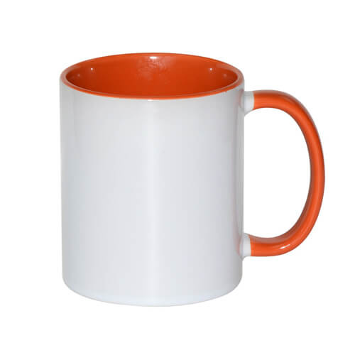 Tasse 330ml FUNNY,  A+, Orange, für die Sublimation