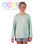 T-Shirt, für Teenager, Langärmlig, Seagrass, für den Sublimationsdruck